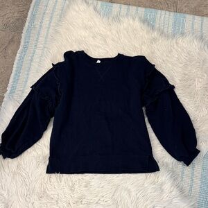 Time and Tru Navy Blue Top